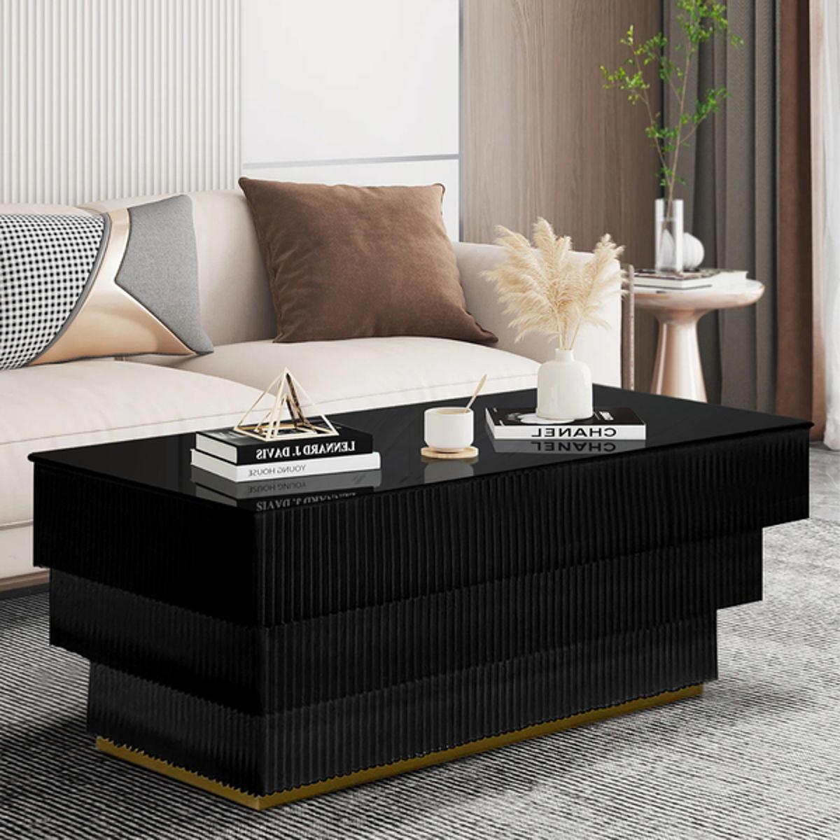 Generation Trade Nicki 711280 Cocktail Table - Black IMAGE 1